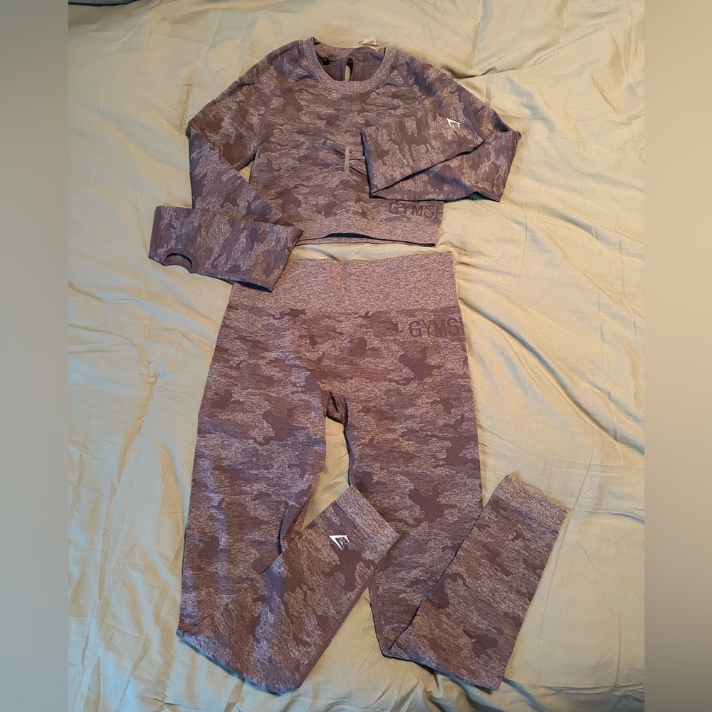 Gymshark Purple camo set